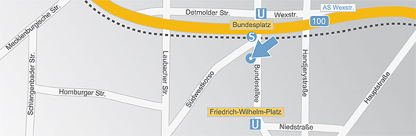 Lageplan BKM Steuerberater Berlin Steglitz